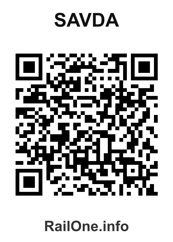 RailOne QR Code for Savda station