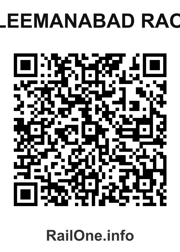 RailOne QR Code for Sleemanabad Raod station