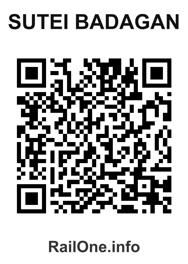 RailOne QR Code for Sutei Badagan station