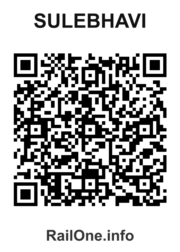 RailOne QR Code for Sulebhavi station