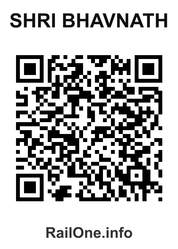 RailOne QR Code for Shri Bhavnath station