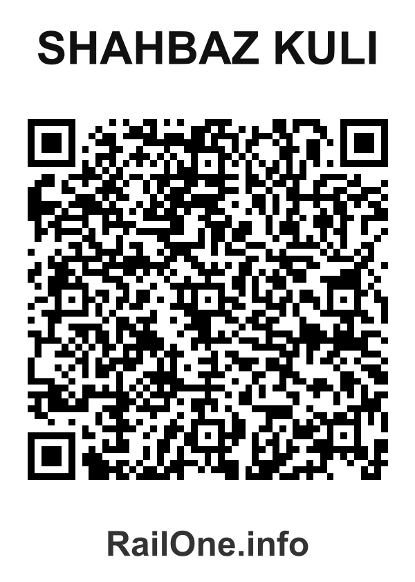RailOne QR Code for Shahbaz Kuli station