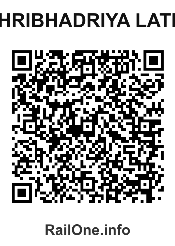 RailOne QR Code for Shribhadriya Lathi station