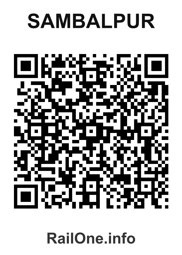 RailOne QR Code for Sambalpur station