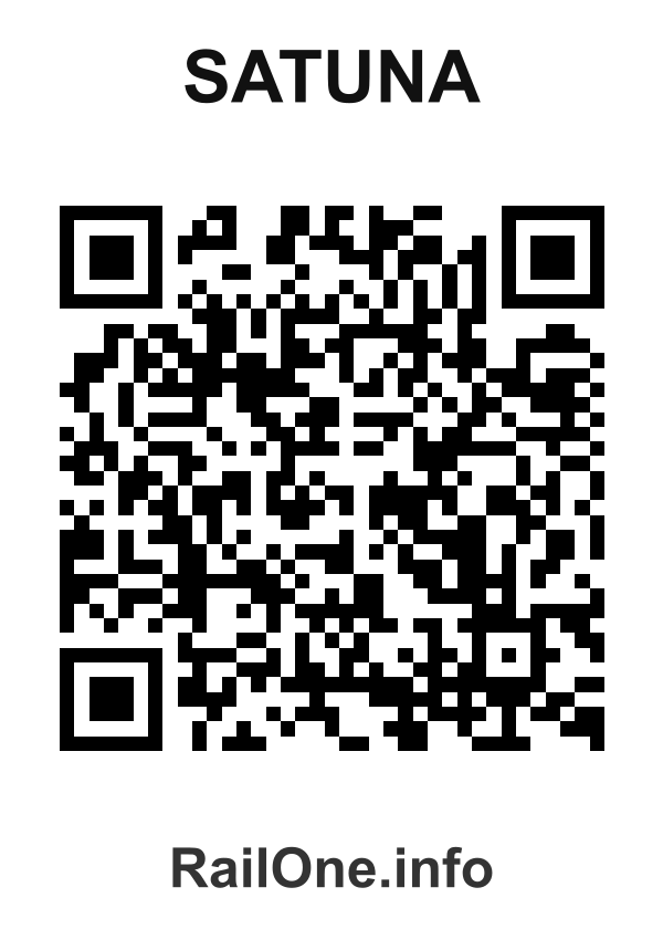 RailOne QR Code for Satuna station