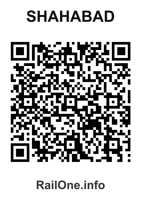 RailOne QR Code for Shahabad station