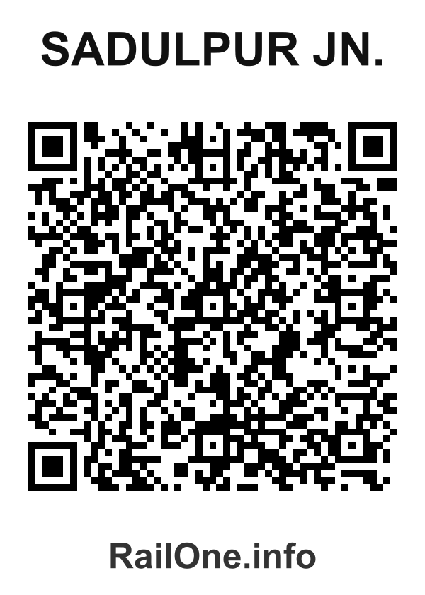 RailOne QR Code for Sadulpur Jn. station