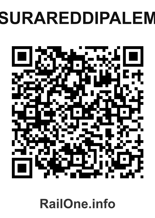RailOne QR Code for Surareddipalem station