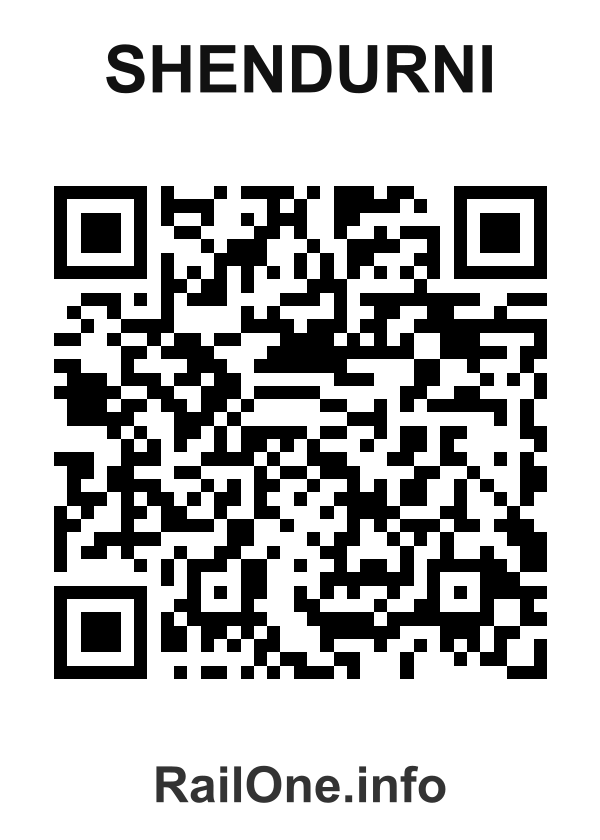RailOne QR Code for Shendurni station