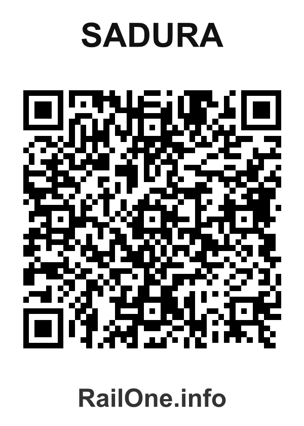 RailOne QR Code for Sadura station