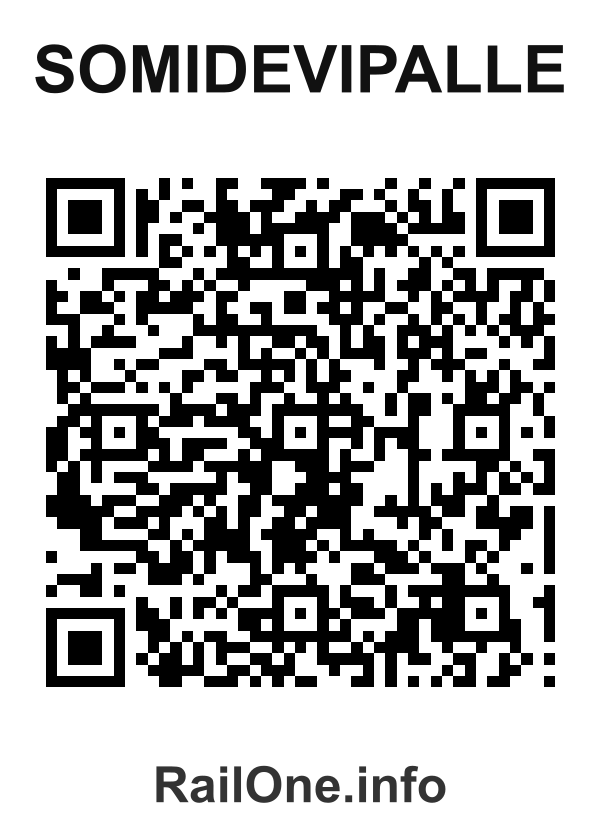 RailOne QR Code for Somidevipalle station