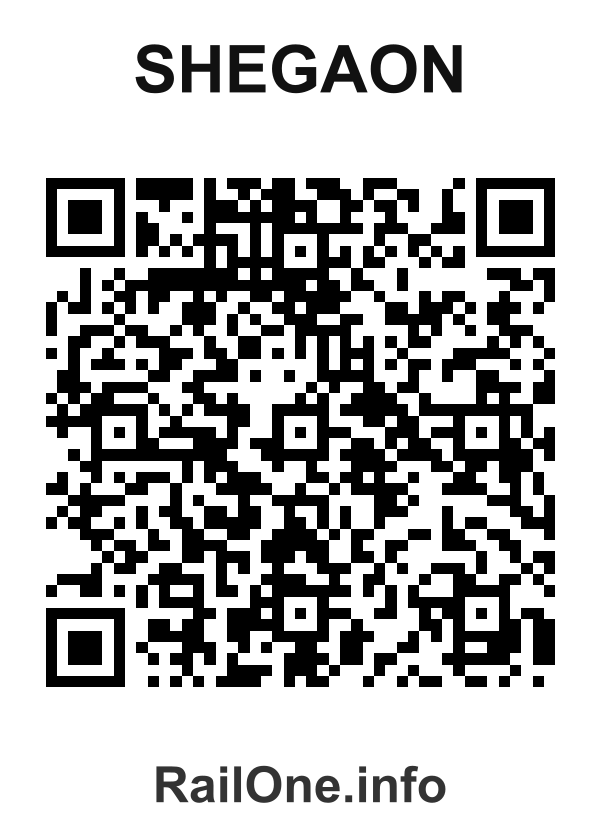 RailOne QR Code for Shegaon station