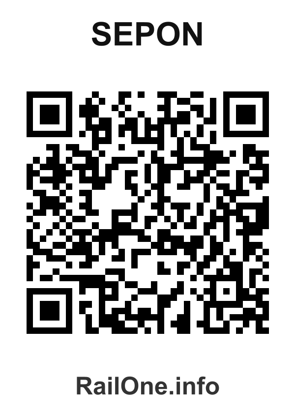 RailOne QR Code for Sepon station