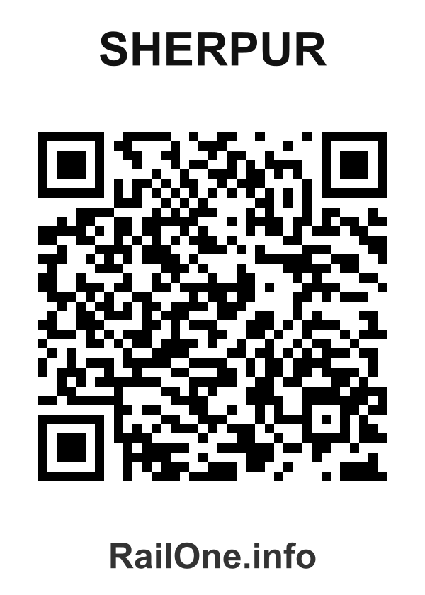 RailOne QR Code for Sherpur station