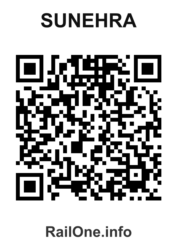 RailOne QR Code for Sunehra station