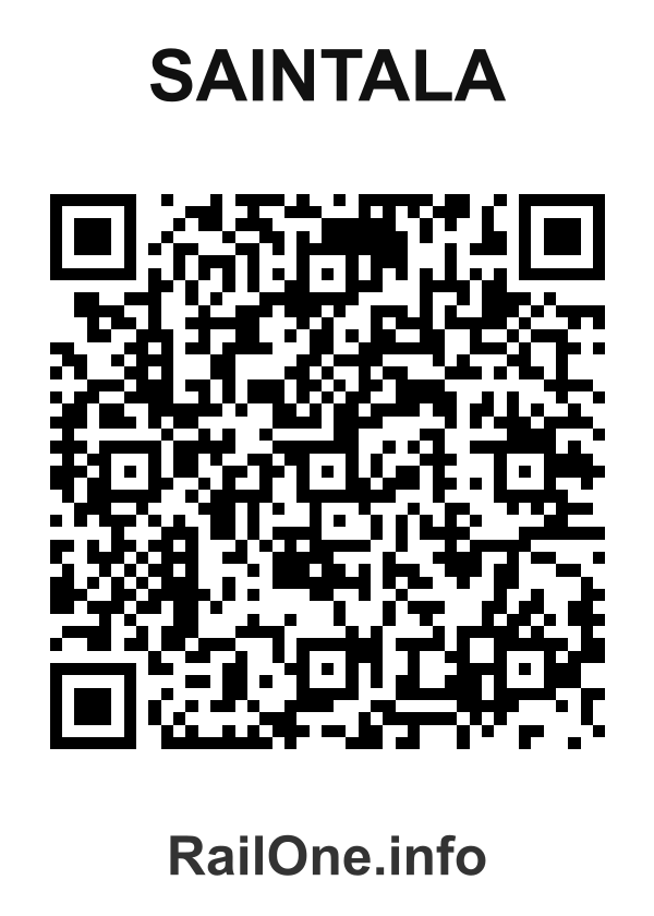 RailOne QR Code for Saintala station