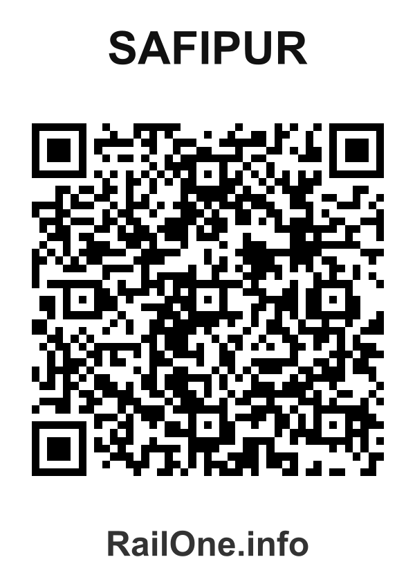 RailOne QR Code for Safipur station