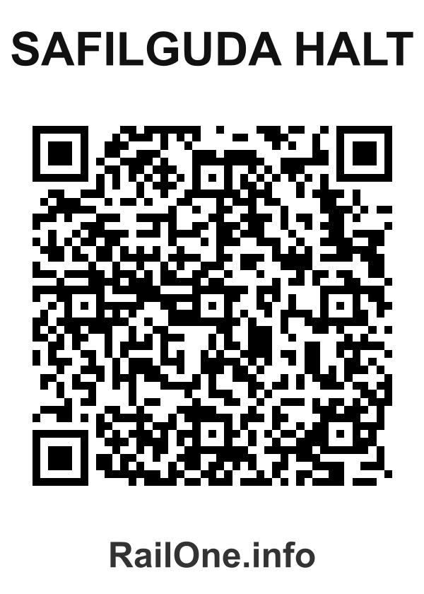 RailOne QR Code for Safilguda Halt station