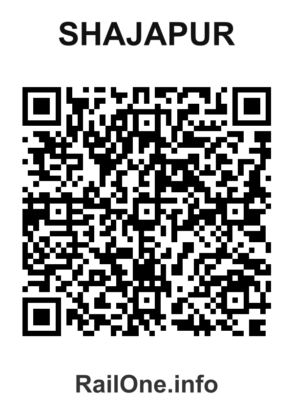 RailOne QR Code for Shajapur station