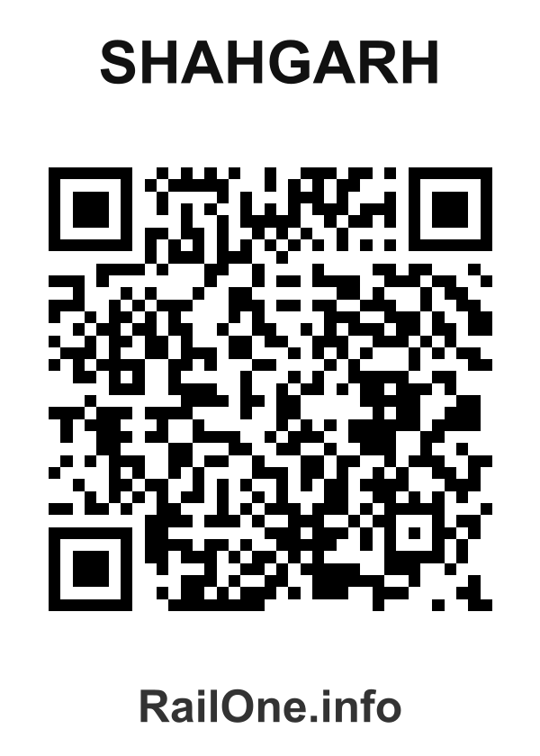 RailOne QR Code for Shahgarh station