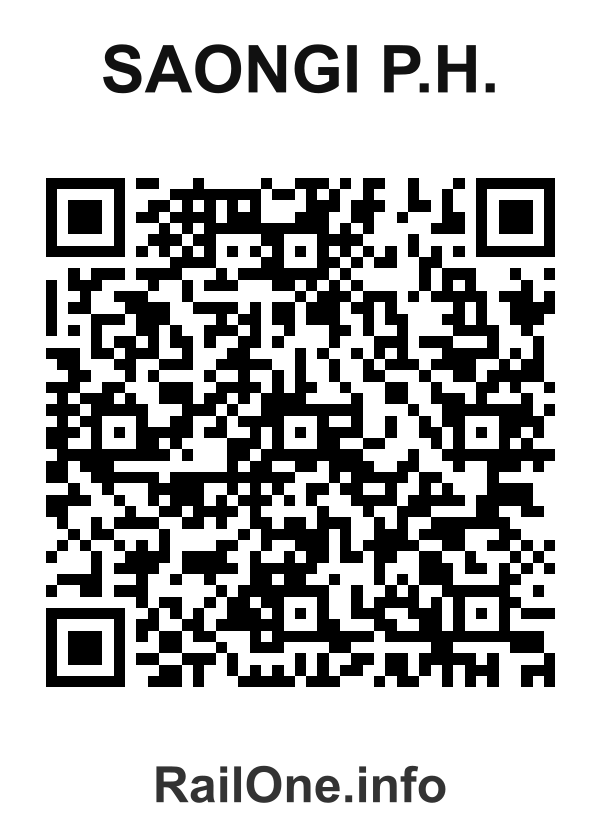 RailOne QR Code for Saongi P.h. station