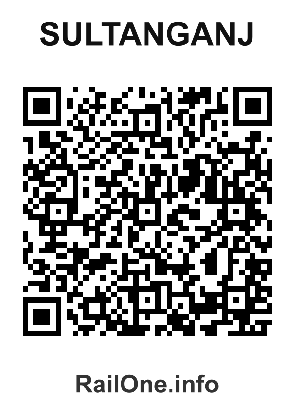 RailOne QR Code for Sultanganj station