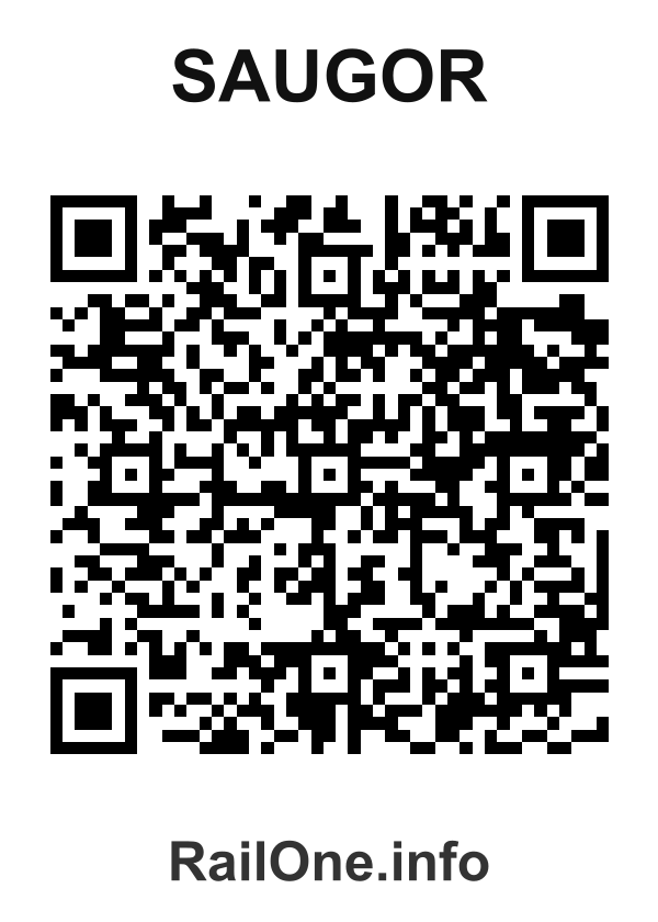 RailOne QR Code for Saugor station
