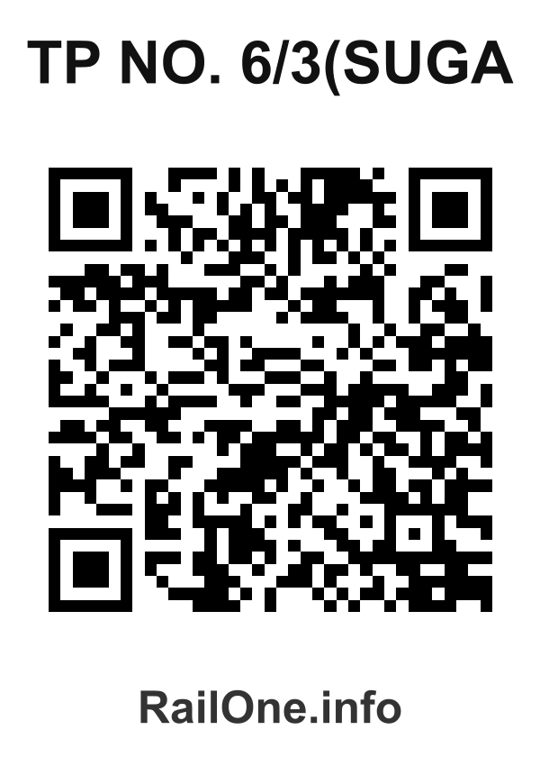 RailOne QR Code for Tp No. 6/3(suga station