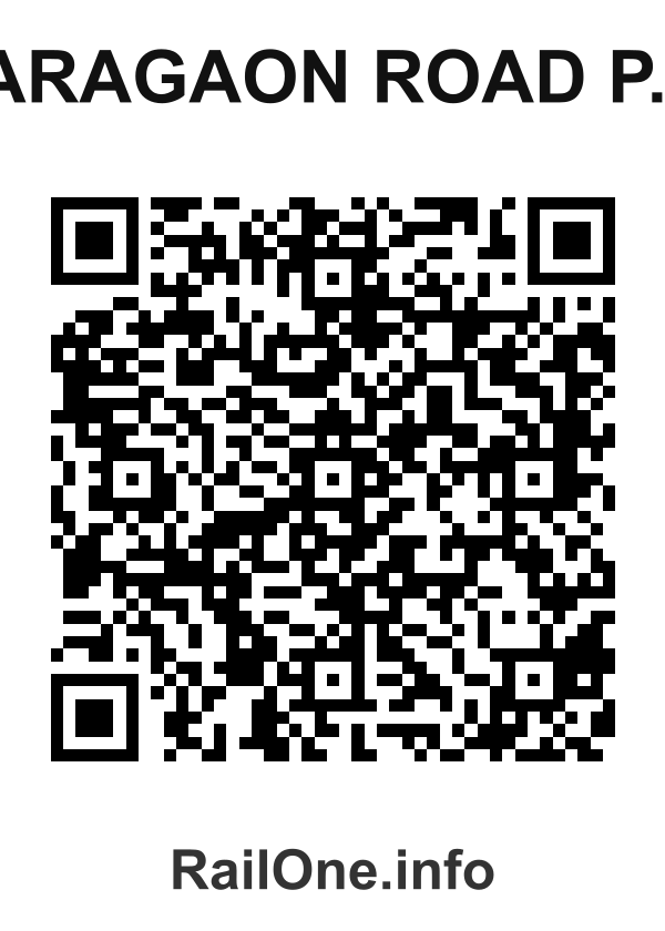 RailOne QR Code for Saragaon Road P.h. station