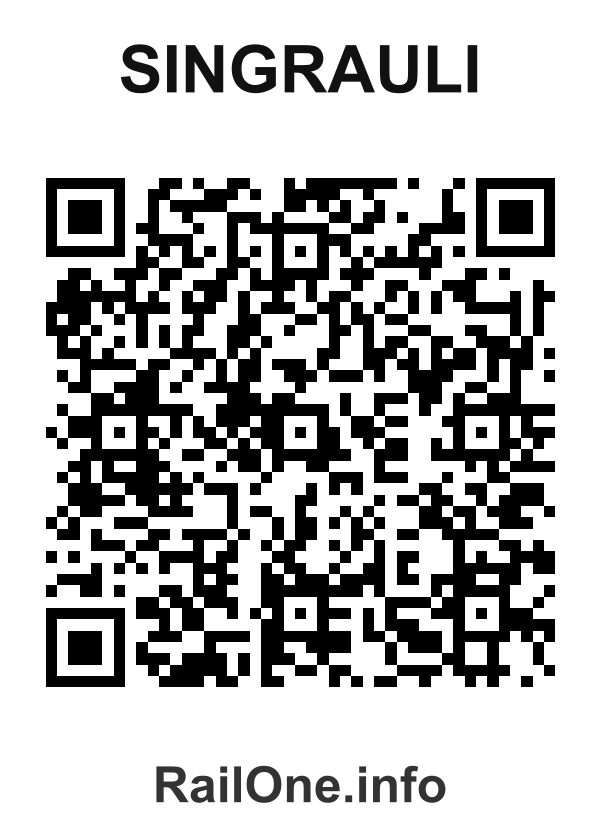 RailOne QR Code for Singrauli station