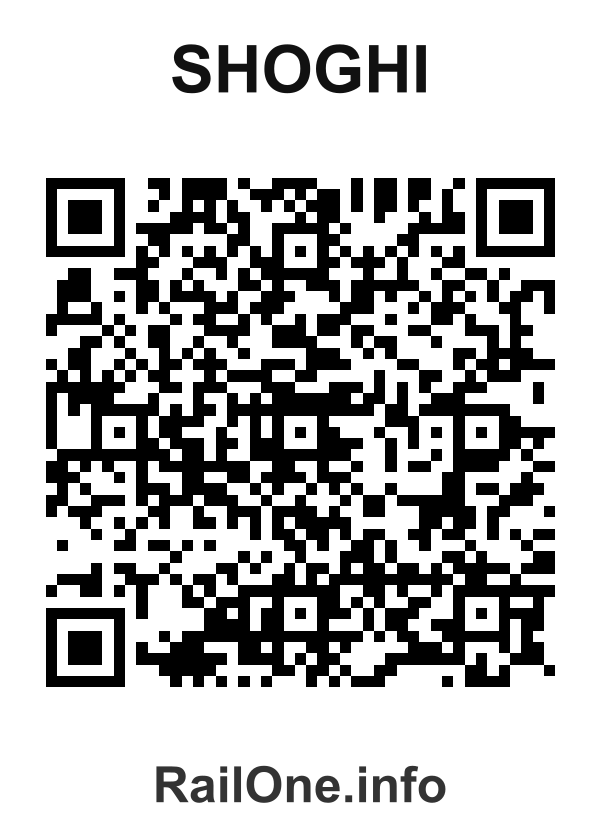 RailOne QR Code for Shoghi station
