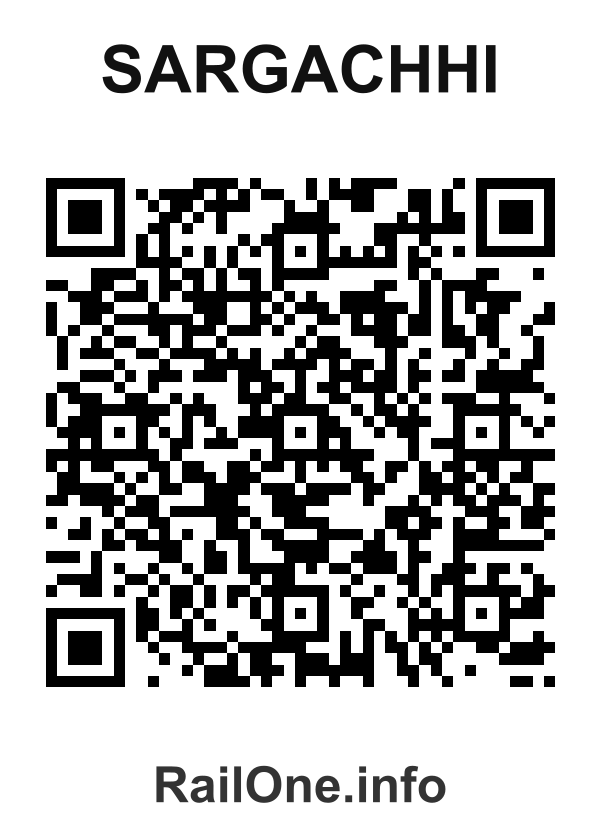 RailOne QR Code for Sargachhi station
