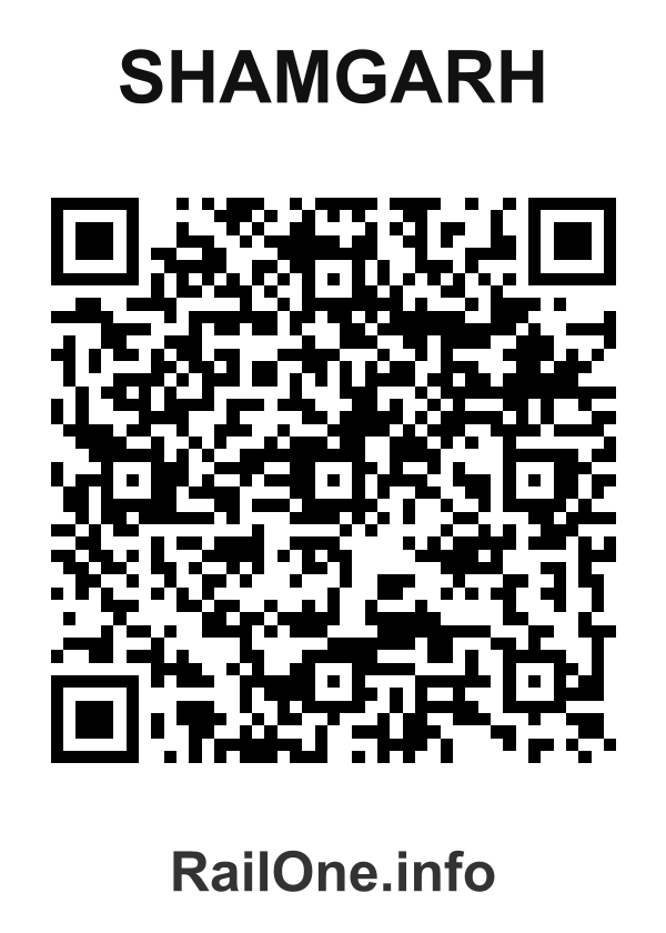 RailOne QR Code for Shamgarh station