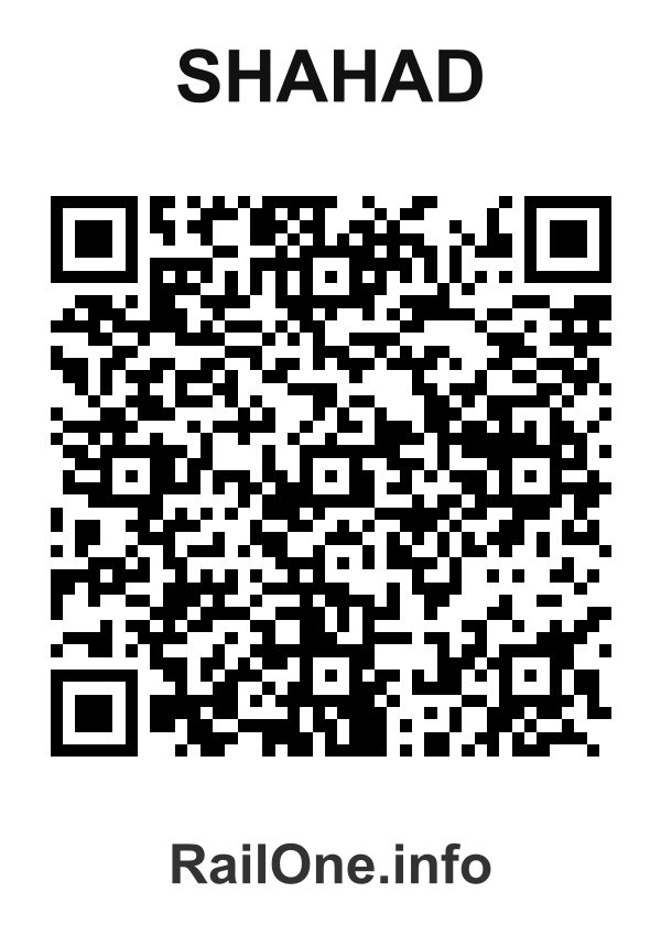 RailOne QR Code for Shahad station