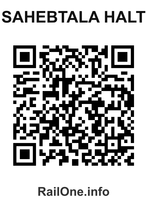 RailOne QR Code for Sahebtala Halt station
