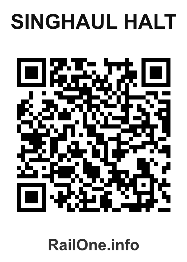 RailOne QR Code for Singhaul Halt station