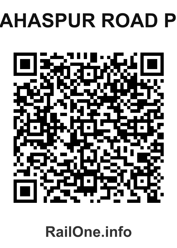 RailOne QR Code for Sahaspur Road Ph station