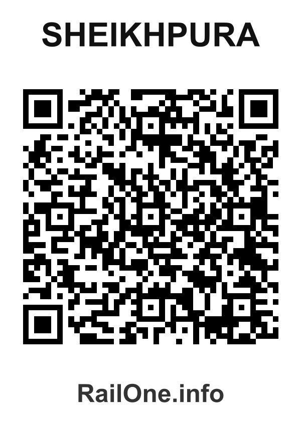 RailOne QR Code for Sheikhpura station
