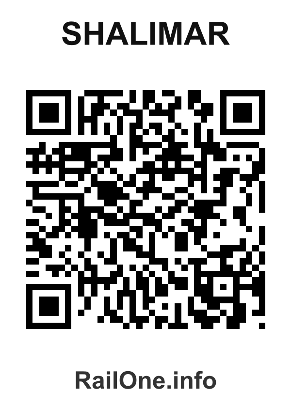 RailOne QR Code for Shalimar station