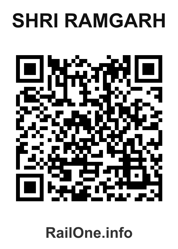 RailOne QR Code for Shri Ramgarh station