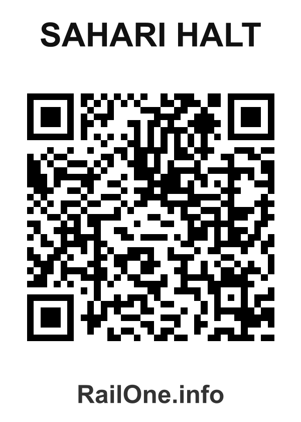 RailOne QR Code for Sahari Halt station