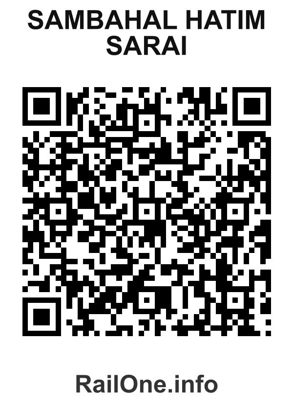 RailOne QR Code for Sambahal Hatim Sarai station