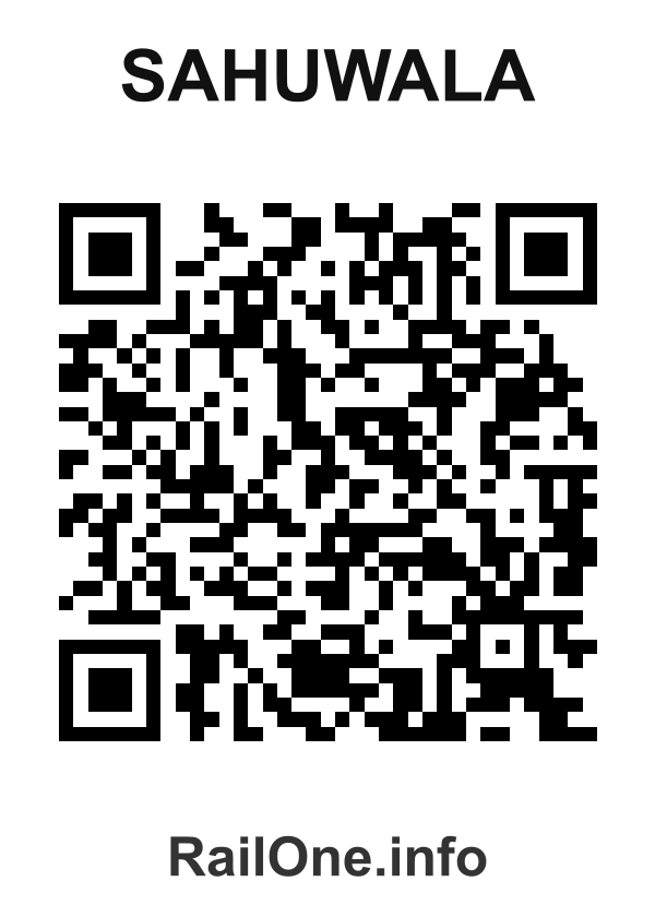 RailOne QR Code for Sahuwala station