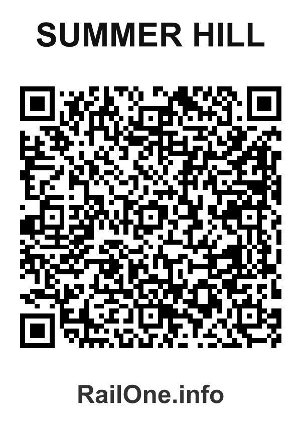 RailOne QR Code for Summer Hill station