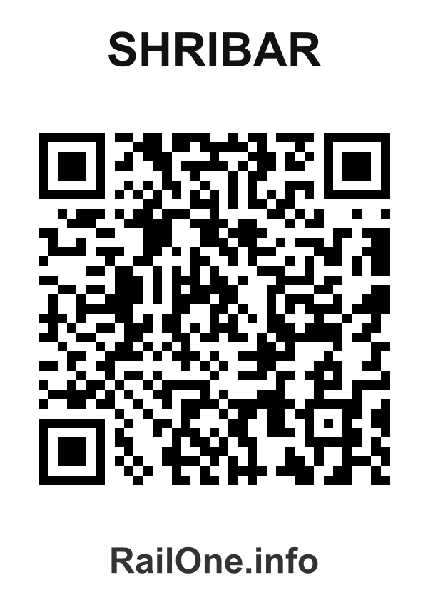 RailOne QR Code for Shribar station