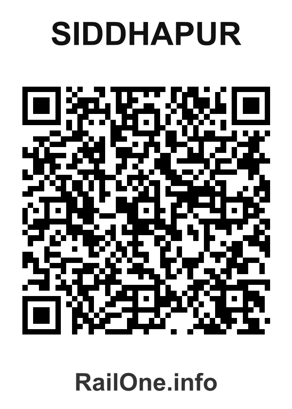 RailOne QR Code for Siddhapur station