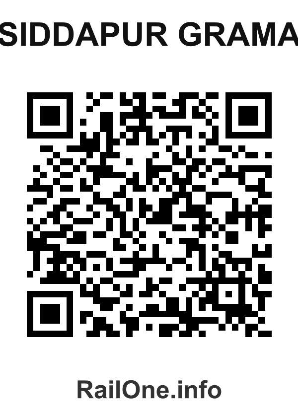 RailOne QR Code for Siddapur Grama station