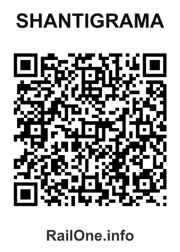 RailOne QR Code for Shantigrama station