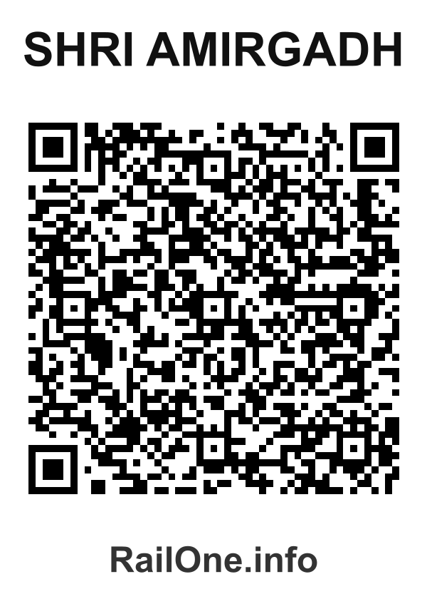 RailOne QR Code for Shri Amirgadh station