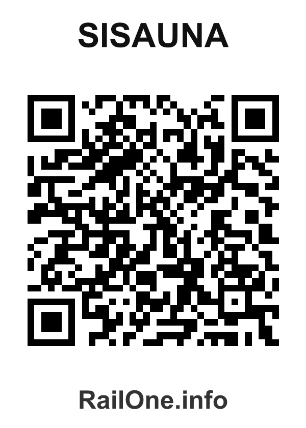 RailOne QR Code for Sisauna station
